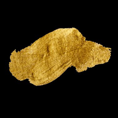 Boya leke elle çizilmiş illüstrasyon parlayan altın