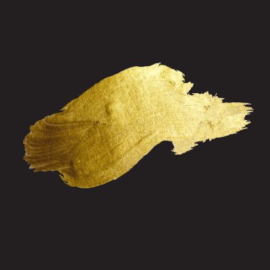 Boya leke elle çizilmiş illüstrasyon parlayan altın