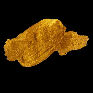 Boya leke elle çizilmiş illüstrasyon parlayan altın