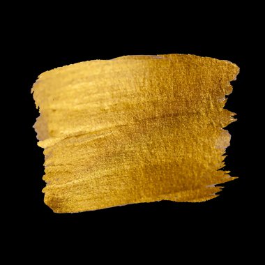 Boya leke elle çizilmiş vektör çizim parlayan altın