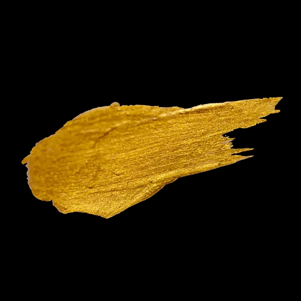 Boya leke elle çizilmiş vektör çizim parlayan altın — Stok Vektör