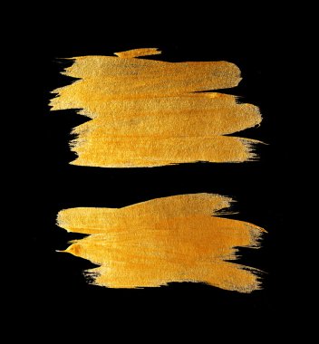 Altın suluboya doku boya leke soyut resim. Parlayan fırça darbesi sen şaşırtıcı tasarım projesi