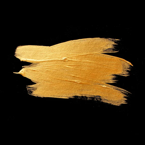 Gold akvarell textur paint fläck abstrakt illustration. Lysande penseldraget för dig fantastiska designprojekt — Stockfoto