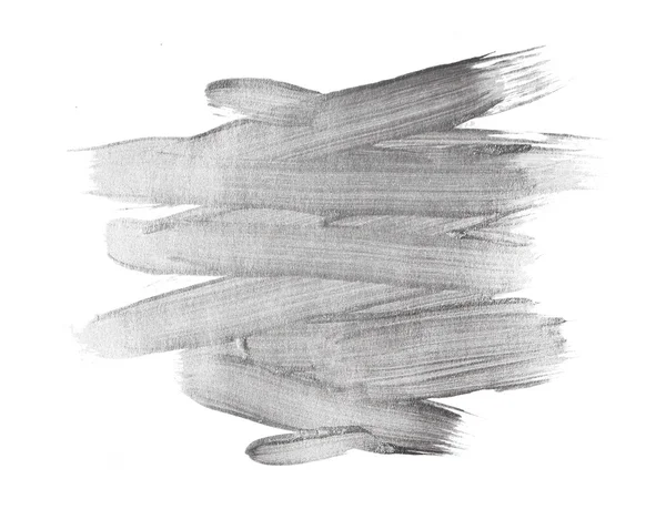 Srebrny Metalik akwarela tekstury farba ilustracja streszczenie plama. Świecące pociągnięcia pędzla na Ciebie niesamowite projekt — Zdjęcie stockowe