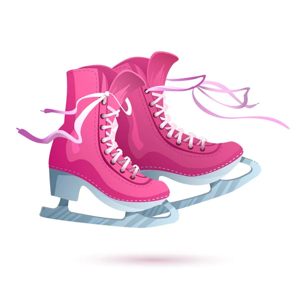Ice skates vector isolated on white background — Stock Vector