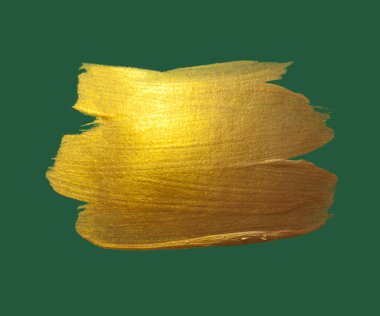 Gold watercolor texture paint stain abstract illustration. Shining brush stroke for you amazing Merry Christmas and Happy New Year design project