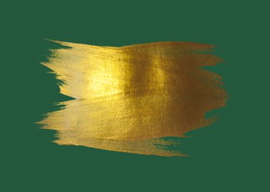 Gold watercolor texture paint stain abstract illustration. Shining brush stroke for you amazing Merry Christmas and Happy New Year design project