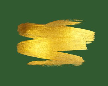 Gold watercolor texture paint stain abstract illustration. Shining brush stroke for you amazing Merry Christmas and Happy New Year design project