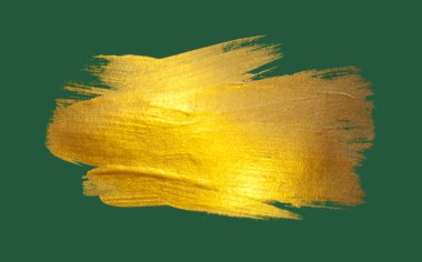 Gold watercolor texture paint stain abstract illustration. Shining brush stroke for you amazing Merry Christmas and Happy New Year design project