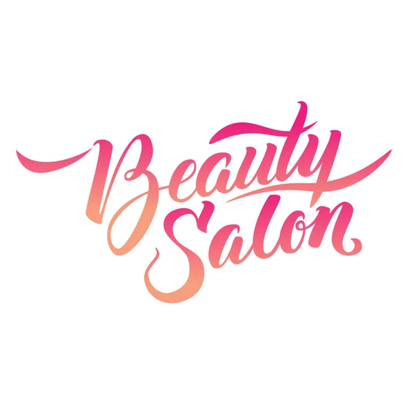 Caligrafía Logo Salón de Belleza — Vector de stock