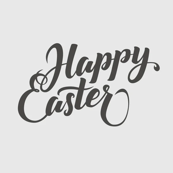 Feliz Pascua Antecedentes tipográficos. Letras de mano, tarjeta de caligrafía — Vector de stock