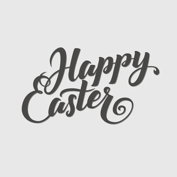 Feliz Pascua Antecedentes tipográficos. Letras de mano, tarjeta de caligrafía — Vector de stock