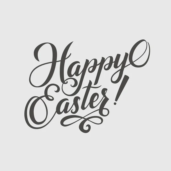 Feliz Pascua Antecedentes tipográficos. Letras de mano, tarjeta de caligrafía — Vector de stock