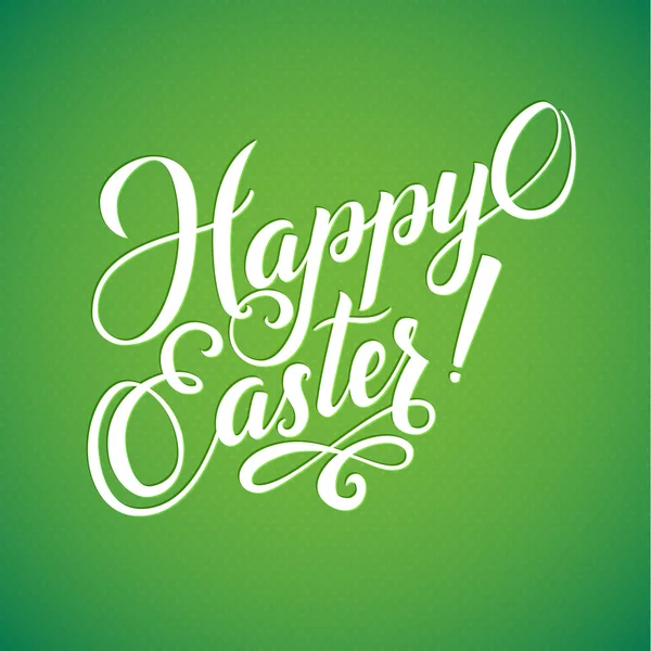 Joyeux fond typographique de Pâques. Lettrage à la main, carte de calligraphie — Image vectorielle