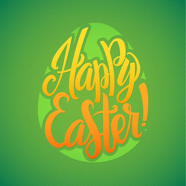 Feliz Pascua Antecedentes tipográficos. Letras de mano, tarjeta de caligrafía — Vector de stock