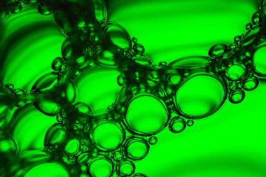 Green drops and bubles background