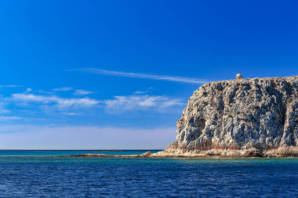Вид на море острова Грамвуса, Крит