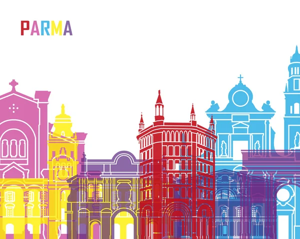 Parma skyline pop — Stockvector