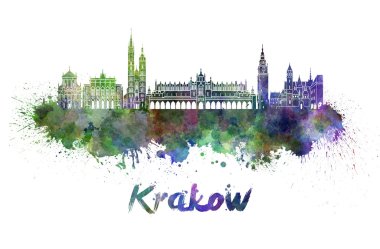 Suluboya Krakow manzarası