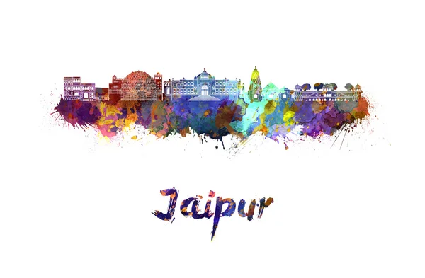 Skyline di Jaipur in acquerello — Foto Stock