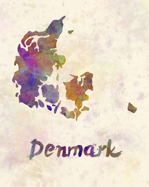 Denmark in watercolor — Stock Photo, Image