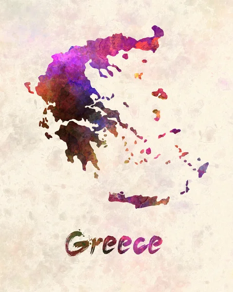 Greece in watercolor — Stock Photo, Image
