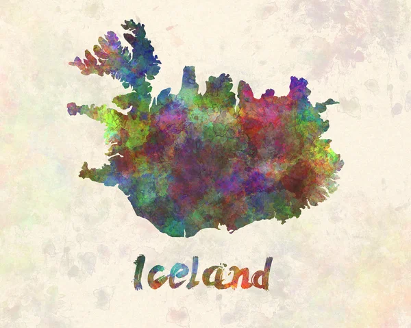 Iceland in watercolor — Stock Photo, Image