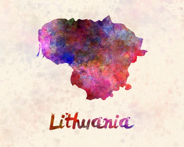 Литва в акварель — стокове фото