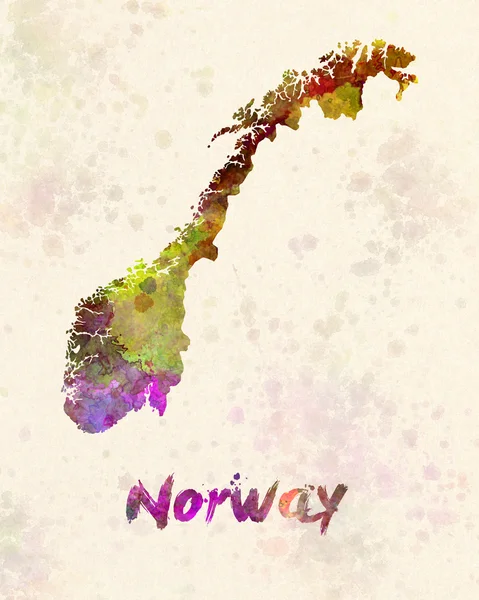 Norway in watercolor — Stock Photo, Image