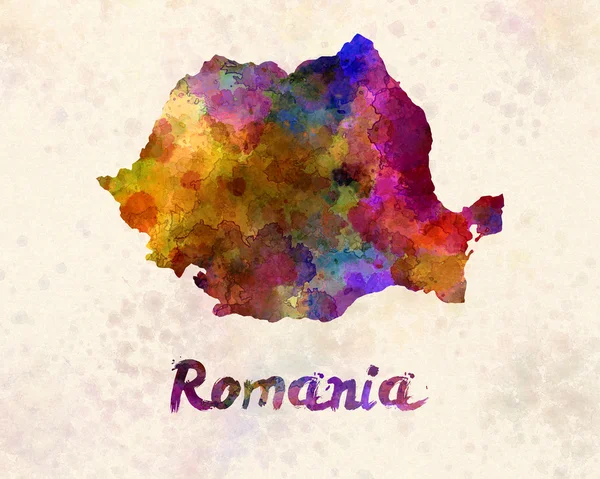 Romania em aquarela — Fotografia de Stock