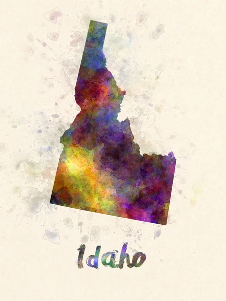 Idaho ons staat in aquarel — Stockfoto