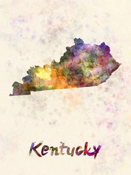 Estado de Kentucky EE.UU. en acuarela —  Fotos de Stock