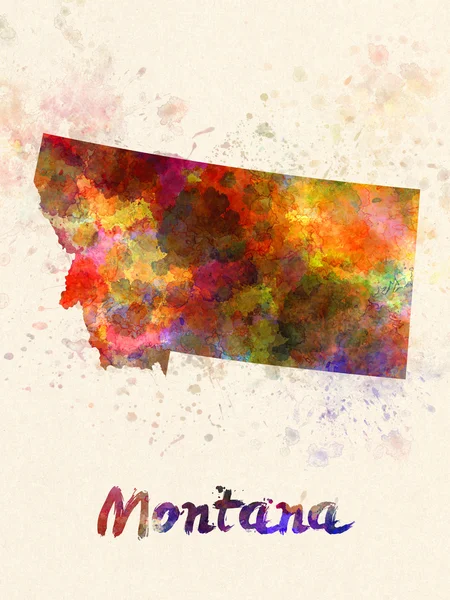 Missouri us state in aquarell — Stockfoto