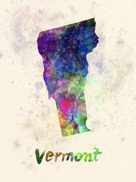 Vermont us state in aquarell — Stockfoto