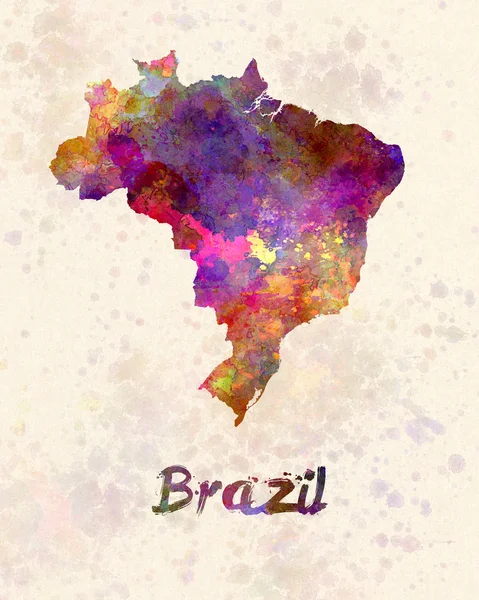 Brazil in watercolor — Stock Photo, Image