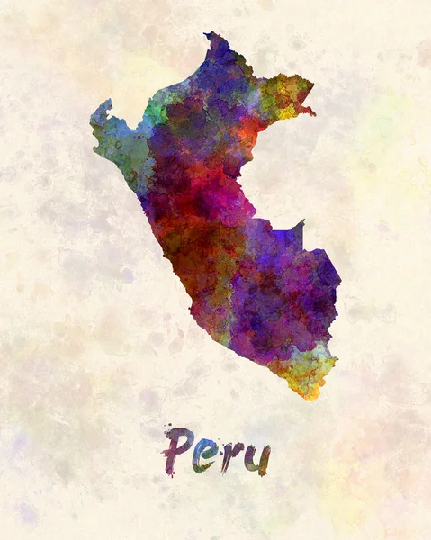 Perú en acuarela — Foto de Stock