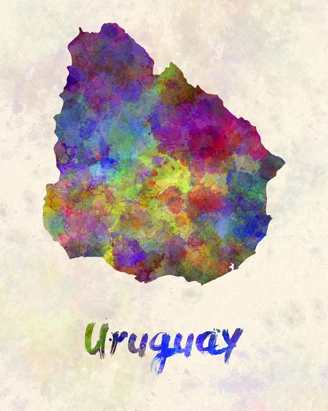 Uruguai em aquarela — Fotografia de Stock