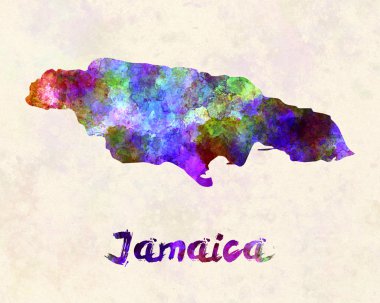 Suluboya Jamaika Haritası