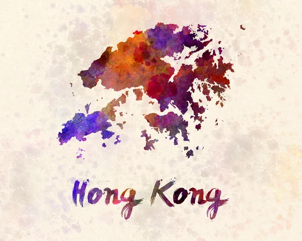 Hong Kong i akvarell — Stockfoto