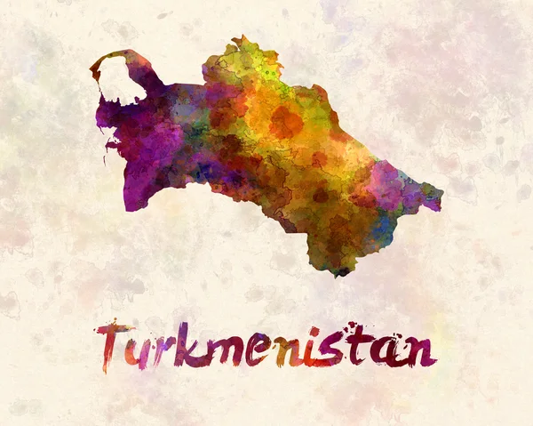 Turcomenistão em aquarela — Fotografia de Stock