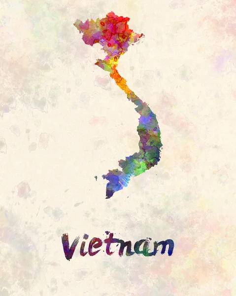 Vietnam in Aquarell — Stockfoto