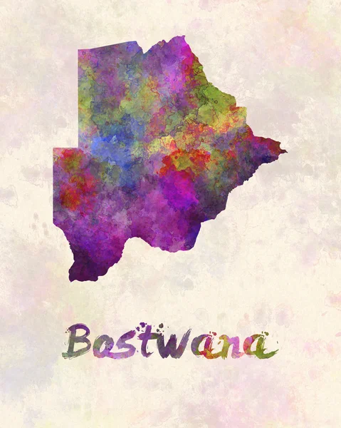 Botswana in aquarel — Stockfoto