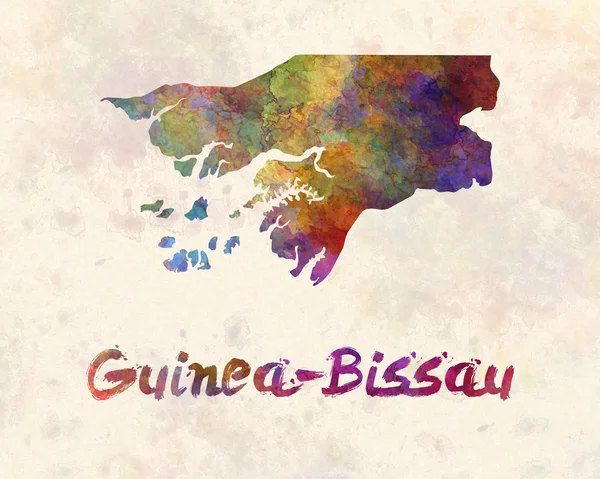 Guinea-Bissau i akvarell — Stockfoto