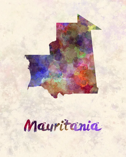 Mauritanië in aquarel — Stockfoto