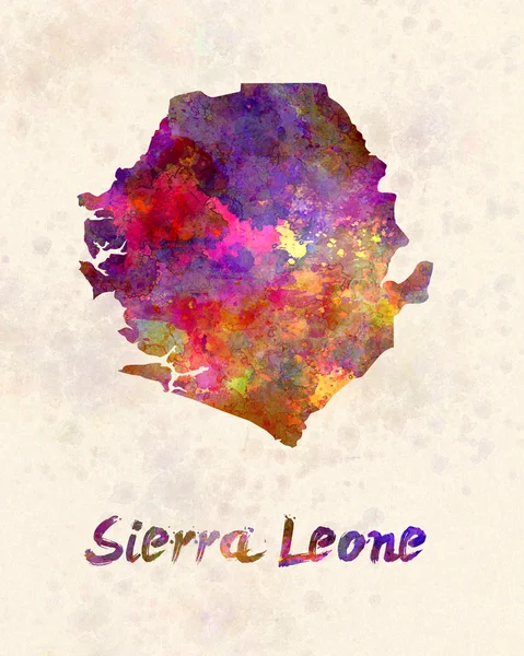 Sierra Leone i akvarell — Stockfoto