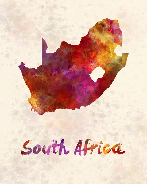 Südafrika in Aquarell — Stockfoto