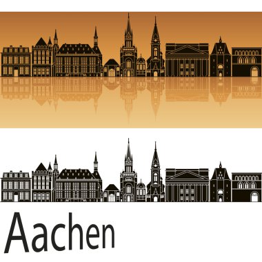 Aachen manzarası turuncu