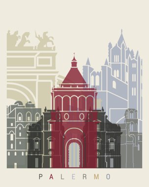 Palermo manzarası pop