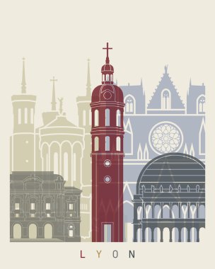 Lyon manzarası poster