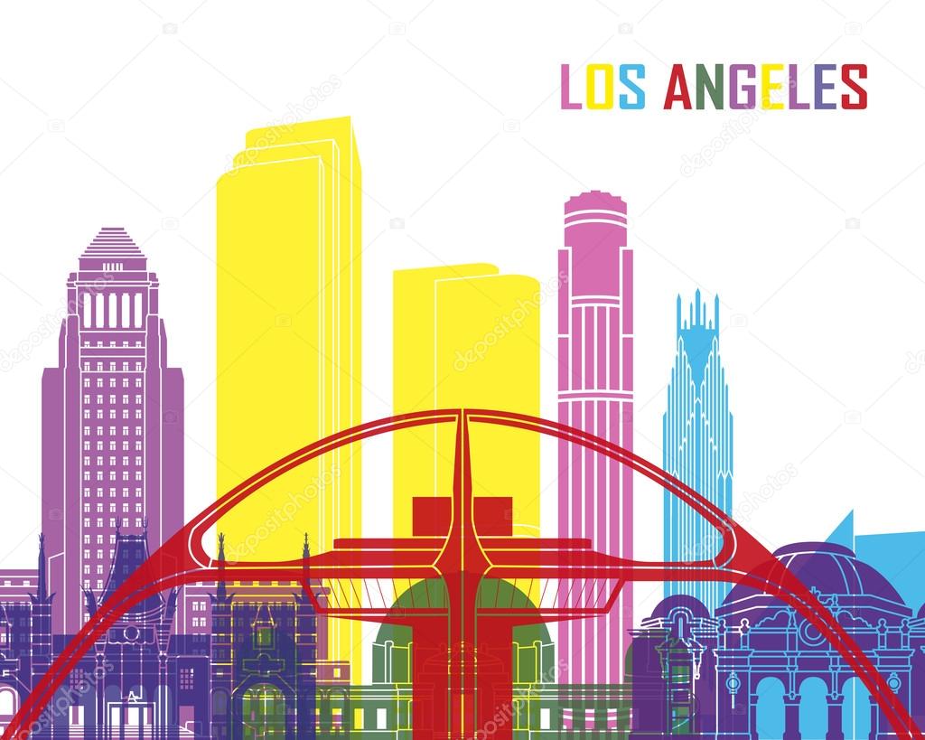 Los Angeles skyline pop